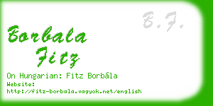 borbala fitz business card